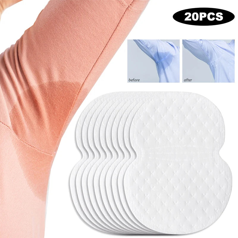 20/50Pcs Unisex Sweat Pads Summer Deodorants Underarm Anti Perspiration Sweat Pads Disposable Armpit Absorb Sweat Shield Pads