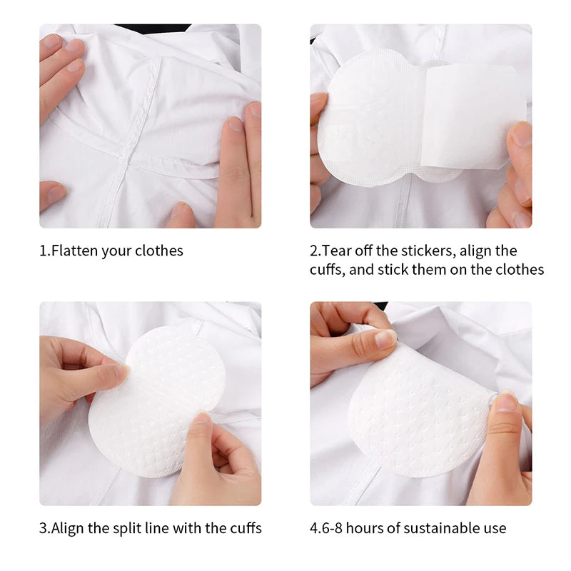 20/50Pcs Unisex Sweat Pads Summer Deodorants Underarm Anti Perspiration Sweat Pads Disposable Armpit Absorb Sweat Shield Pads
