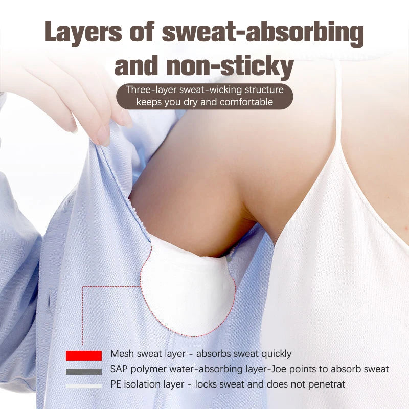 20/50Pcs Unisex Sweat Pads Summer Deodorants Underarm Anti Perspiration Sweat Pads Disposable Armpit Absorb Sweat Shield Pads