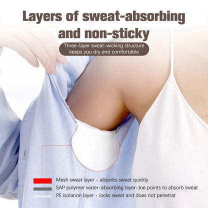20/50Pcs Unisex Sweat Pads Summer Deodorants Underarm Anti Perspiration Sweat Pads Disposable Armpit Absorb Sweat Shield Pads